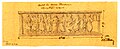 Autel des Carmes dechaux, sarcophage antique, dessin par A. G. Mallay.