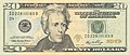 Andrew Jackson is on the front of the $20 bill