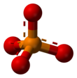 Aromatic ball and stick model of phosphate