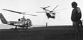 Marine UH-1E on USS New Orleans in 1974.