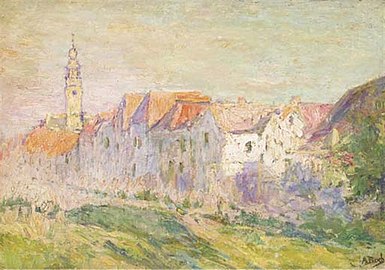 Vue de Veere, Zélande, (around 1906) 38,5 x 53,5 cm.