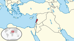 Vị trí của Liban (đỏ) trong khu vực