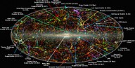 Mapo pri granda aglomerajo di galaxii