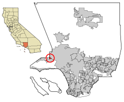 Location of Hidden Hills in Los Angeles County, California