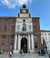 Main entrance to University of Sacro Cuore in Milan