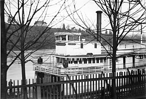 Pomona at the 8th Street dock in Oregon City circa 1890.