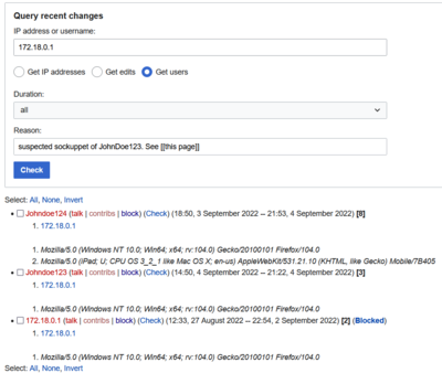 Example IP check