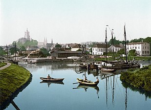 Gezicht op Kleef rond 1895