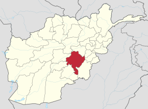 Poziția localității provincia Ghazni