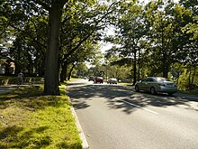 A suburban parkway