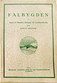 First issue of Falbygden, a periodical for local history, 1927