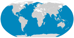 Distribuição da baleia-azul