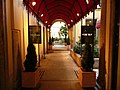 An arcaded boutique in Via Montenapoleone