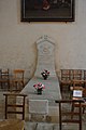 Jean-Marie Odin's tombstone, church of Ambierle