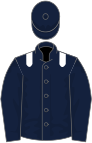 Dark blue, white epaulets