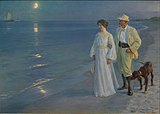 P. S. Krøyer, "Suveõhtu Skageni rannas". 1899