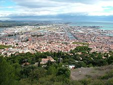 Sète a partir de Mont St-Clair.