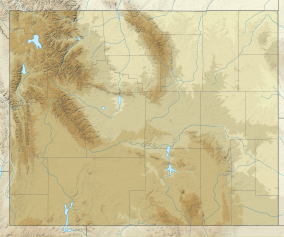 Map showing the location of Fort Laramie National Historic Site