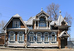 V. I. Smirnov's house in Nizhny Novgorod. 1890s. An example of the Russian style.