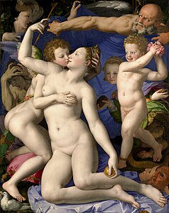 Alegoría del triunfo de Venus, de Bronzino.