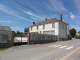 The town hall and school of Housset