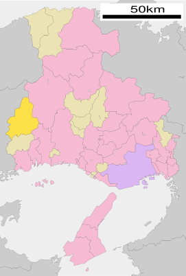 Lokasi Sayō di Prefektur Hyōgo