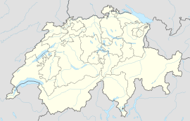 Lausanne na mapi Švajcarske