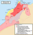 Image 40Map of the Wattasid sultanate (dark red) and its vassal states (light red) (from History of Morocco)