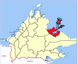 Lokasi Daerah Sandakan