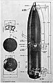 A schematic of rocket components.