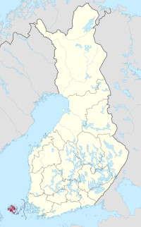Vendndodhja e Åland në Finlandë