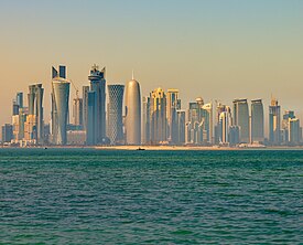 Doha skyline in the morn