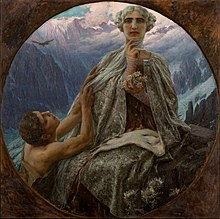 „Królowa lodu”, 1912, symboliczne dzieło włoskiego malarza Cesare Saccaggi