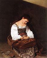 Caravaggio, Penitent Magdalene (1593) 122.5 × 98.5 cm