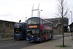 One of the emergency fleet sent to cover for the takeover of the First Southampton network, a Wright Eclipse Gemini in Southampton in February 2023.[78]