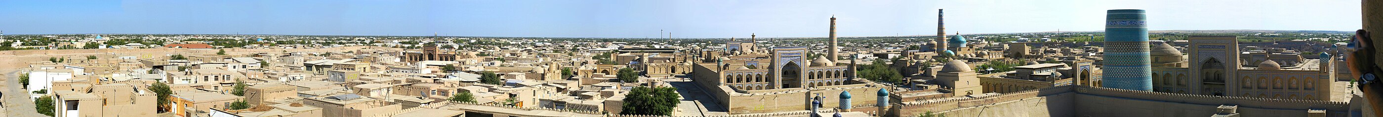 Panorama of Khiva (Uzbekistan)