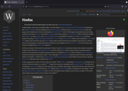 Mozilla Firefox 47 under Arch Linux