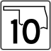 State Highway 10 marker