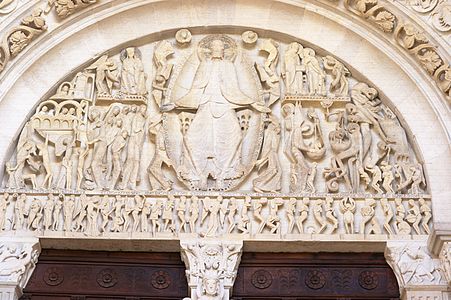 Tympan du Jugement dernier, Cathédrale Saint-Lazare d'Autun.