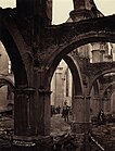 L'église après l'incendie de 1862 (photo de Winter).