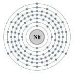 Electron shells of ununtrium (2, 8, 18, 32, 32, 18, 3 (predicted))