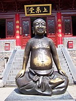 Patung biksu di Kuil Shaolin