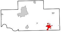 Location within Payne County and Oklahoma