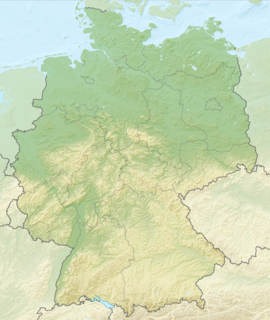 Poloha mesta Gera v rámci Nemecka