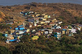 Houses on Elephanta Island