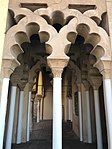 Interlacing polylobed arches at the Alcazaba of Malaga in Spain (11th century)