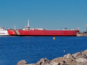 MV Georges-Alexandre-Lebel[12] train ferry of the COGEMA in Matane, Canada