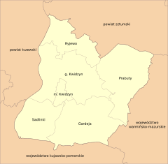 Plan powiatu kwidzyńskiego