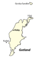 Zemljevid Gotlanda