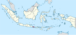 Bali på kart over Indonesia.
